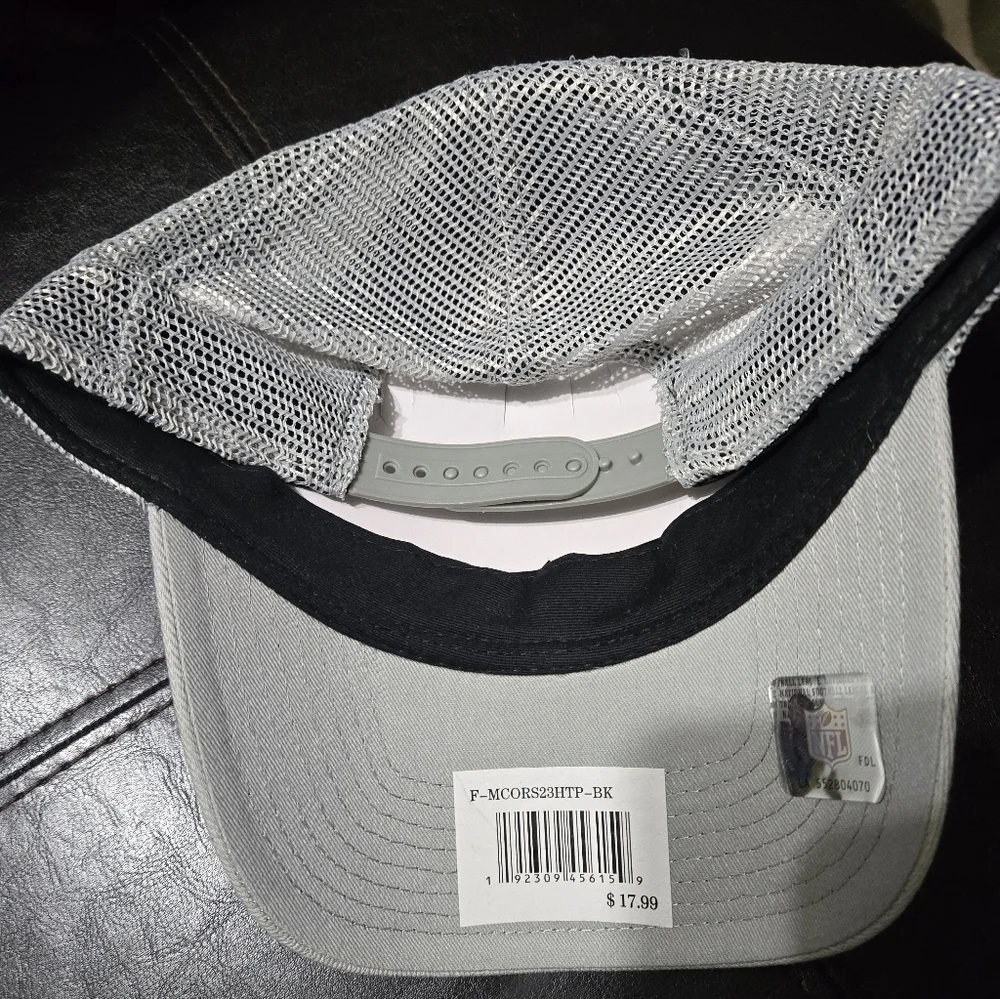 NFL Raiders Black and Gray Trucker Hat